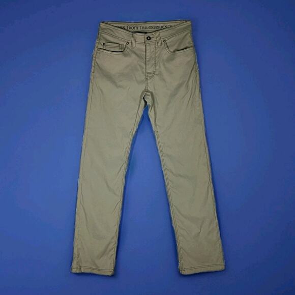 Prana Pants Men 31x33 Slim Fit Stretch Brion Slim Fit Performance Outdoor Travel - Picture 1 of 10